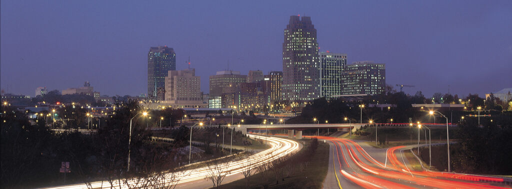 Raleigh Skyline at Night